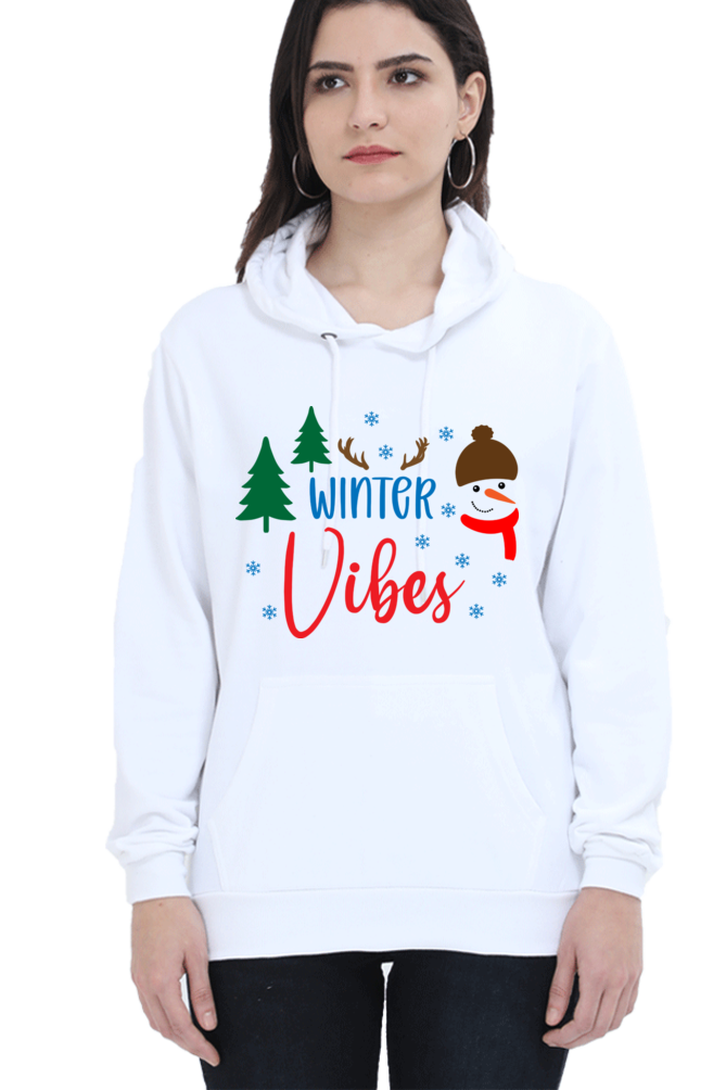 Winter Vibes Womens Hoodie