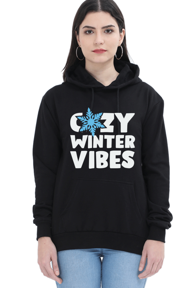 Cozy Winter Vibes Womens Hoodie