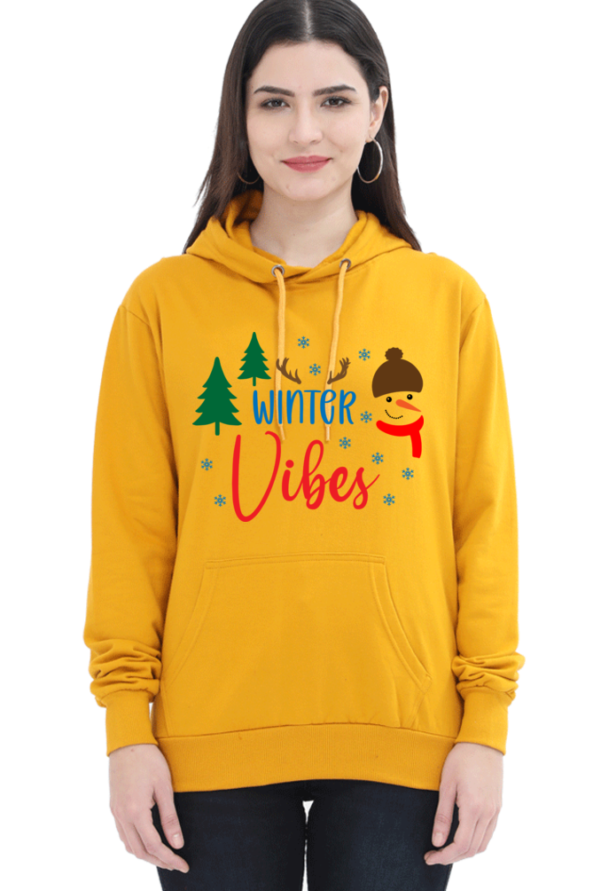 Winter Vibes Womens Hoodie