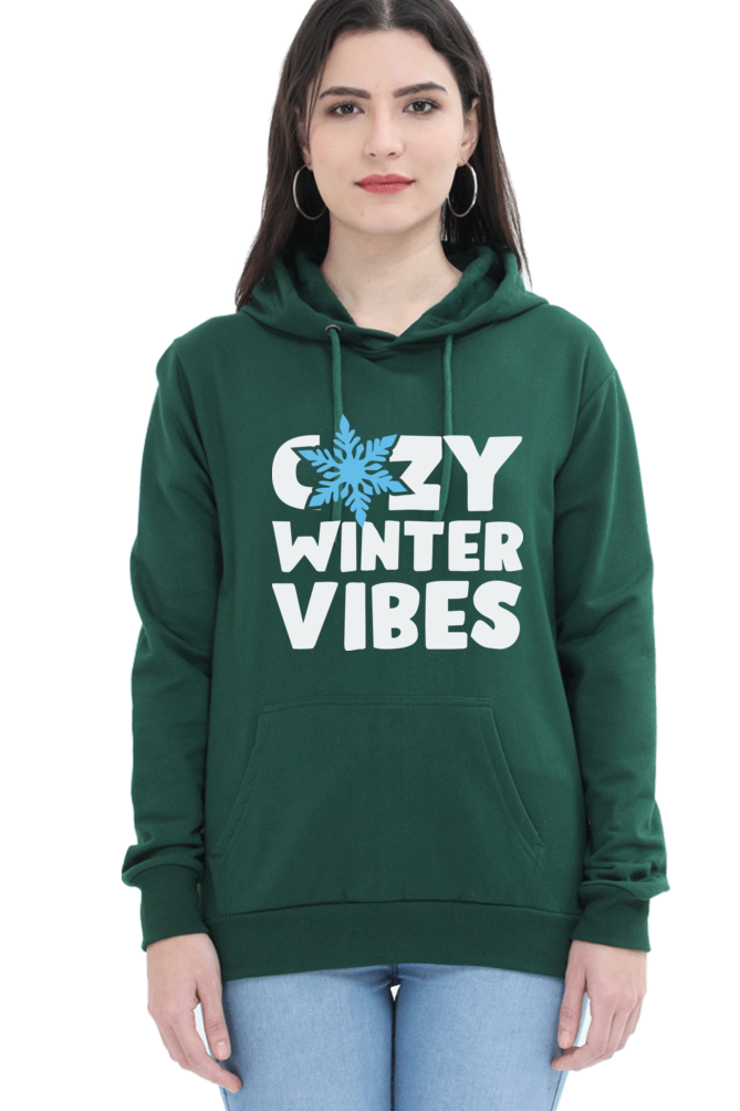 Cozy Winter Vibes Womens Hoodie